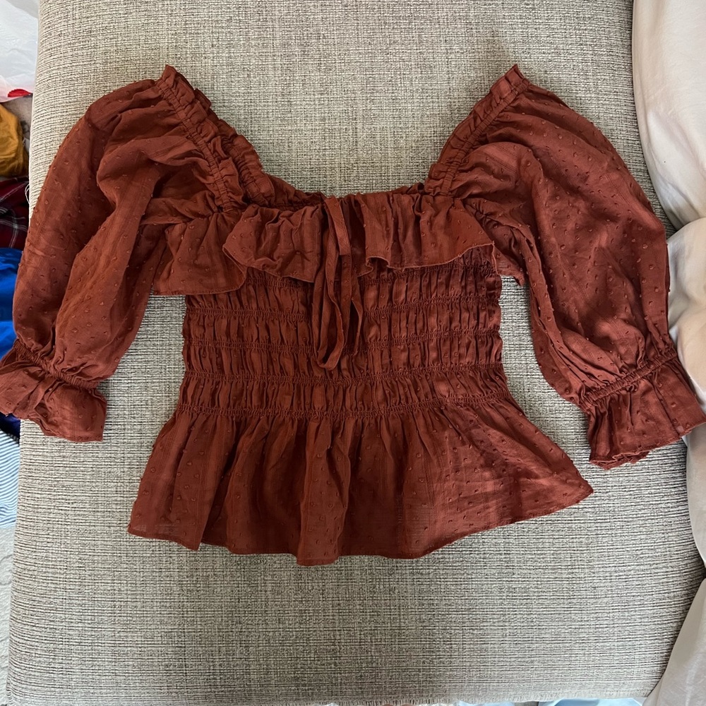 Small rusted orange cute top